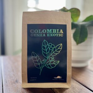 Direct trade xxotic Gesha Colombian coffee beans