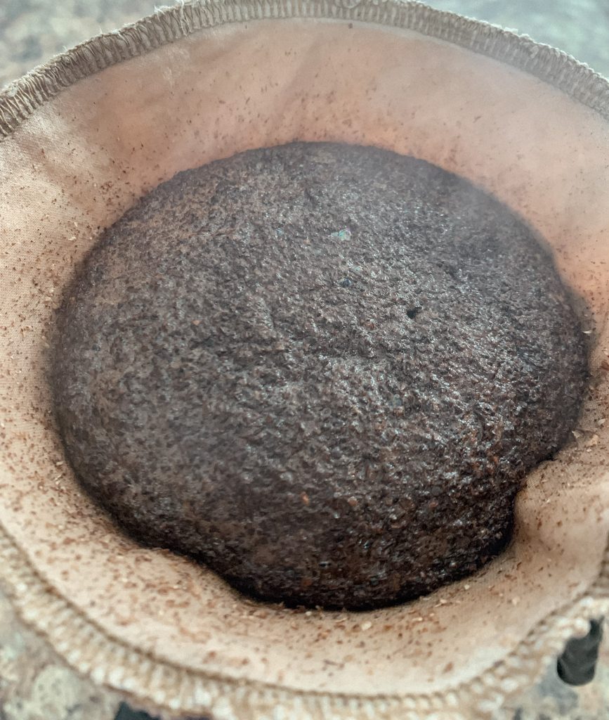 the bloom during the Chemex Coffee Brewing Method